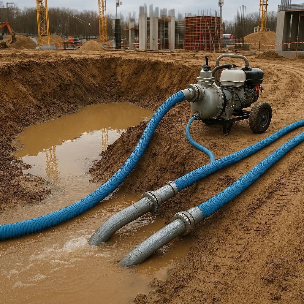 Водопонижение и осушение котлована в Комсомольске-на-Амуре