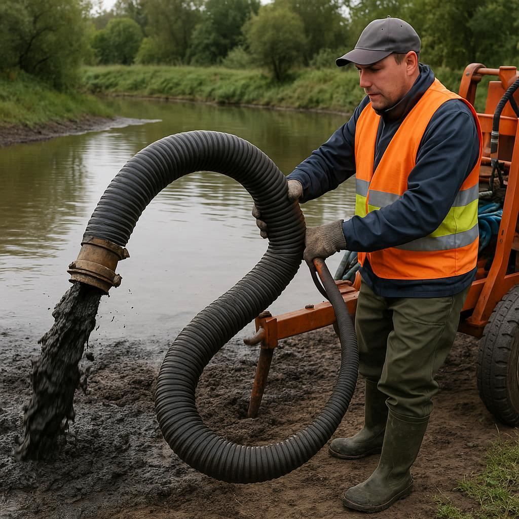 Очистка прудов и водоемов от ила в Комсомольске-на-Амуре