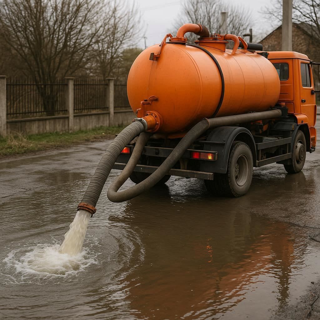 Откачка воды в Комсомольске-на-Амуре
