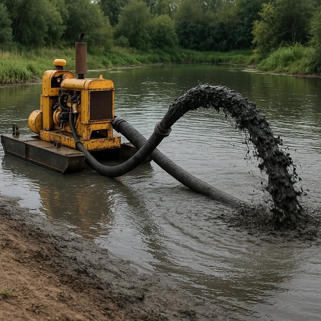 Очистка прудов и водоемов от ила в Комсомольске-на-Амуре